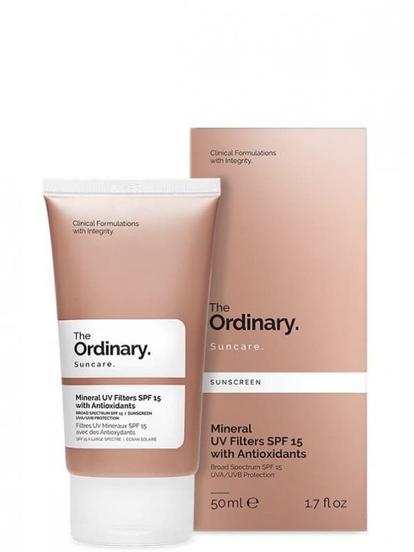 Mineral UV Filters SPF 15 with Antioxidants